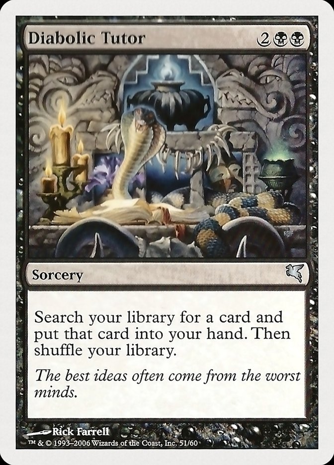 Diabolic Tutor [Hachette UK] Magic: The Gathering