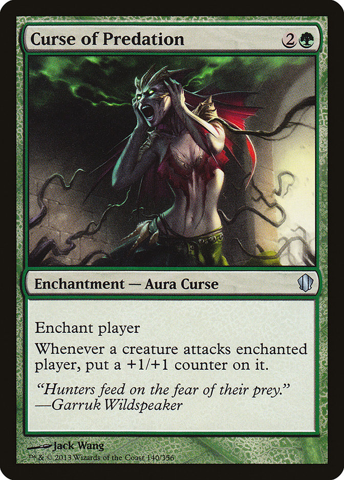 Curse of Predation [Commander 2013] Magic: The Gathering