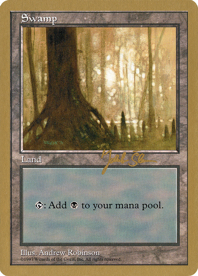Swamp (js441) (Jakub Slemr) [World Championship Decks 1997] Magic: The Gathering