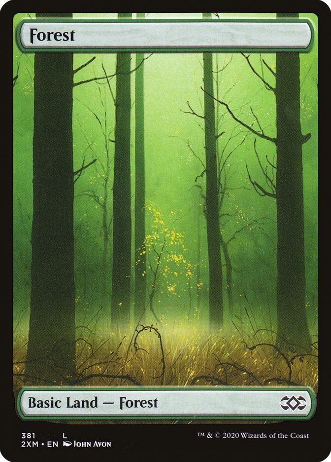 Forest (381) [Double Masters] Magic: The Gathering