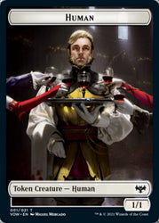 Human (001) // Spirit (002) Double-Sided Token [Innistrad: Crimson Vow Tokens] Magic: The Gathering