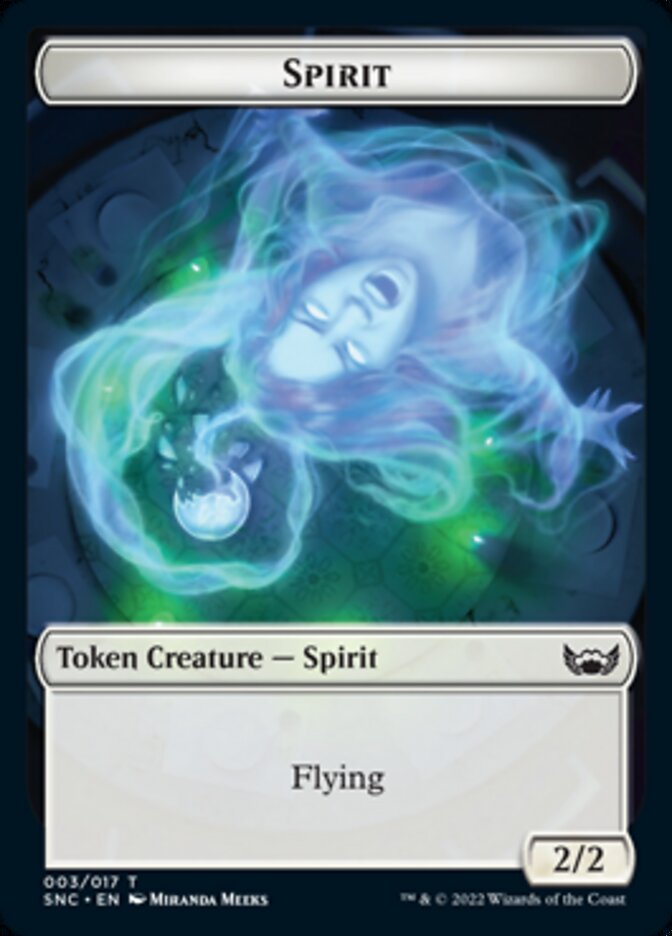 Treasure (014) // Spirit Double-Sided Token [Streets of New Capenna Tokens] Magic: The Gathering