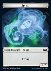 Ogre Warrior // Spirit Double-Sided Token [Streets of New Capenna Tokens] Magic: The Gathering