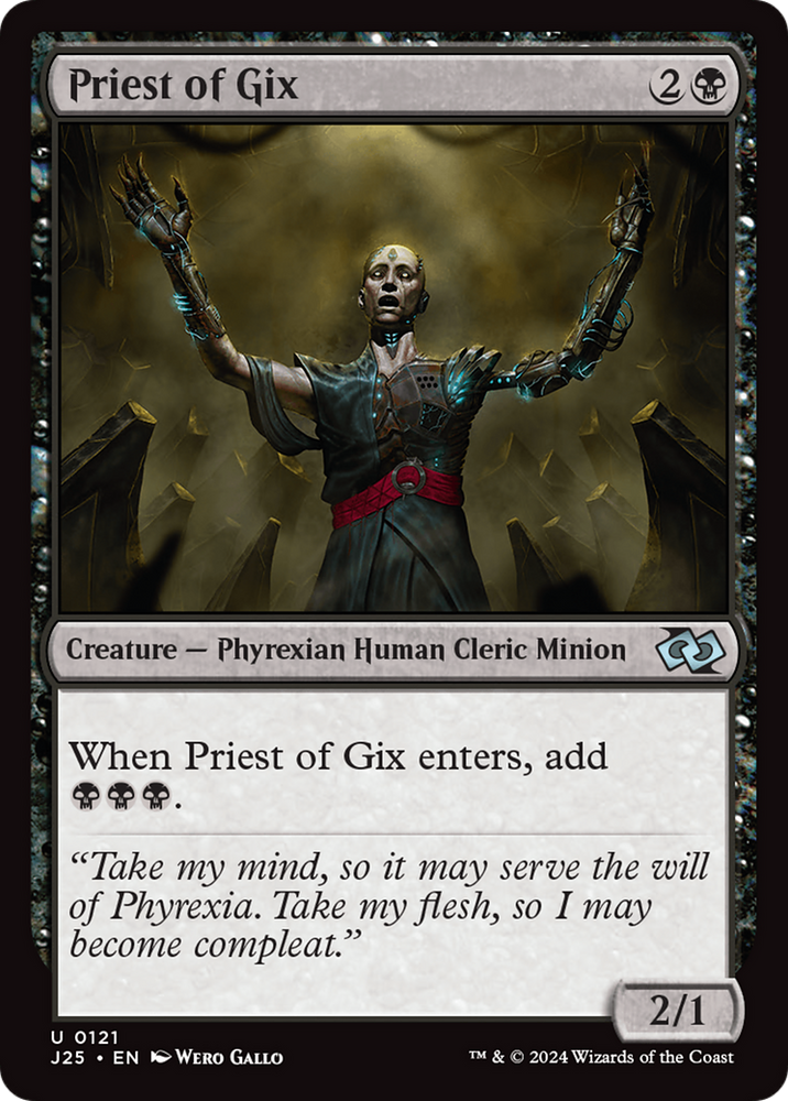 Priest of Gix [Foundations Jumpstart] Magic: The Gathering