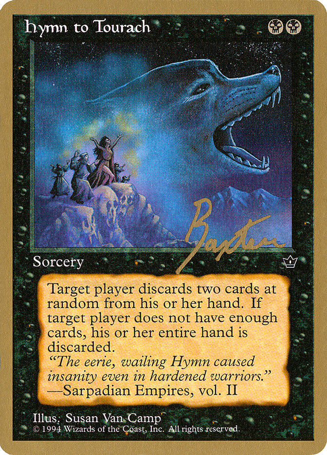 Hymn to Tourach (Wolf) (George Baxter) [Pro Tour Collector Set] Magic: The Gathering