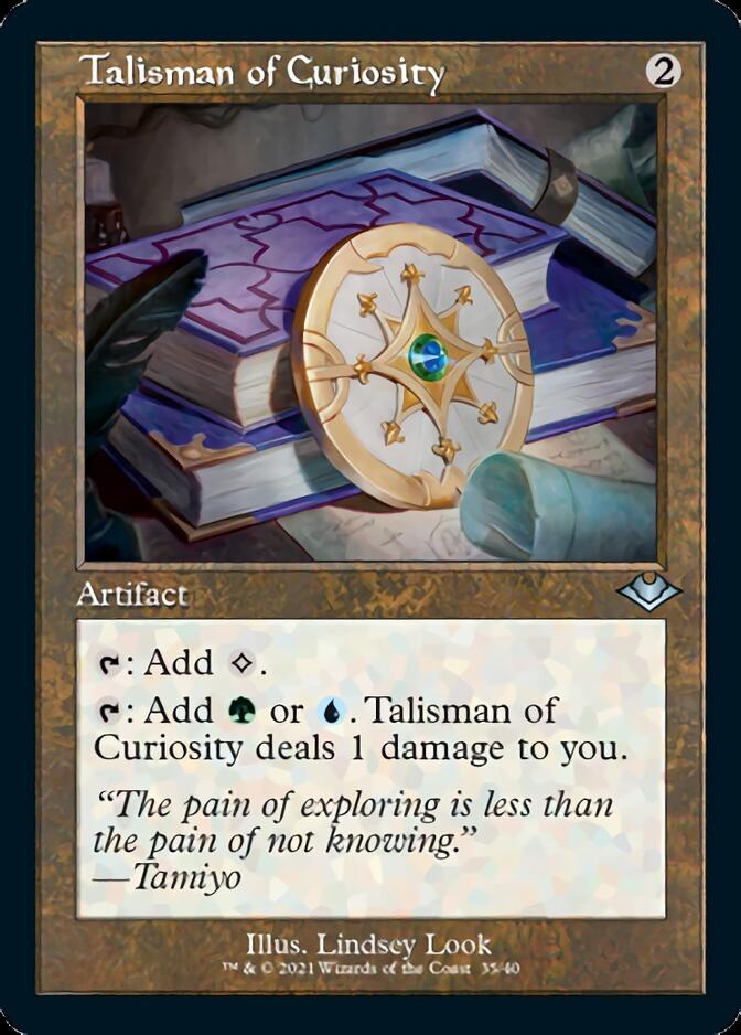 Talisman of Curiosity (Retro Foil Etched) [Modern Horizons] Magic: The Gathering