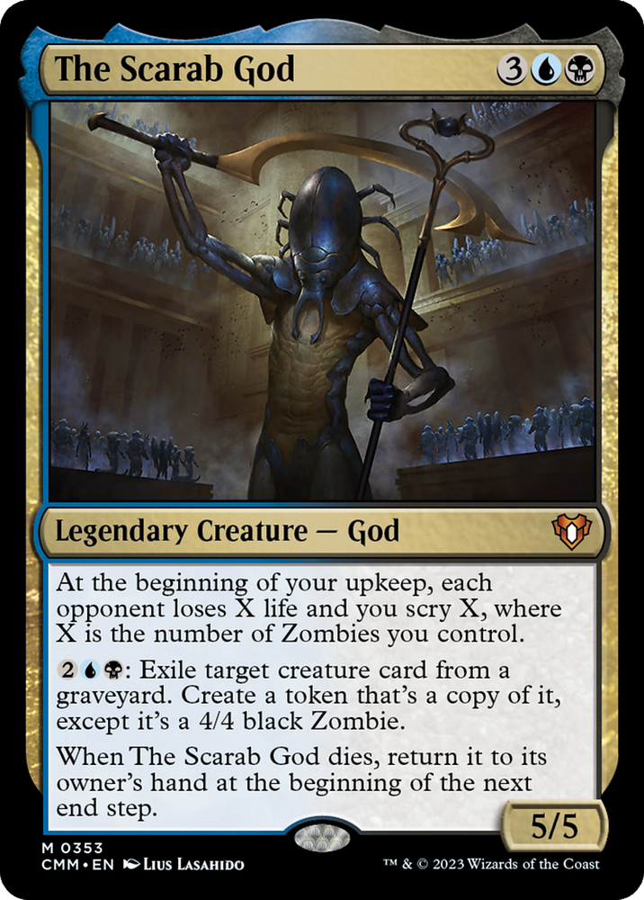 The Scarab God [Commander Masters] Magic: The Gathering