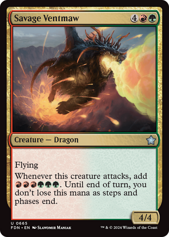 Savage Ventmaw [Foundations] Magic: The Gathering