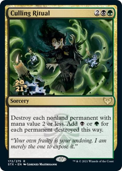 Culling Ritual [Strixhaven: School of Mages Prerelease Promos] Magic: The Gathering
