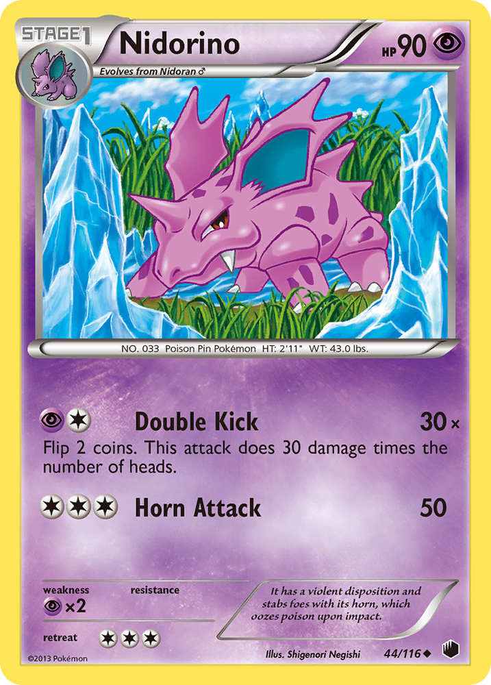 Nidorino (44/116) [Black & White: Plasma Freeze] Pokémon