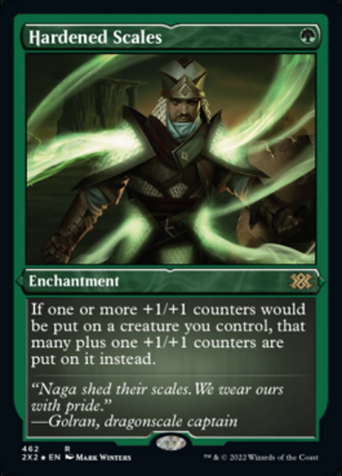 Hardened Scales (Foil Etched) [Double Masters 2022] Magic: The Gathering