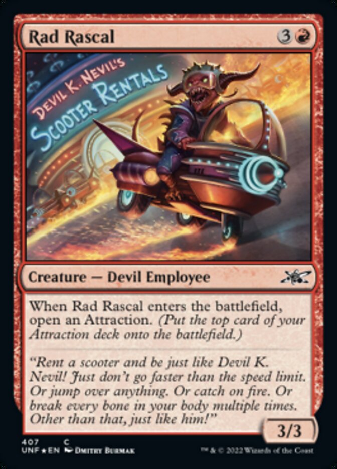 Rad Rascal (Galaxy Foil) [Unfinity] Magic: The Gathering