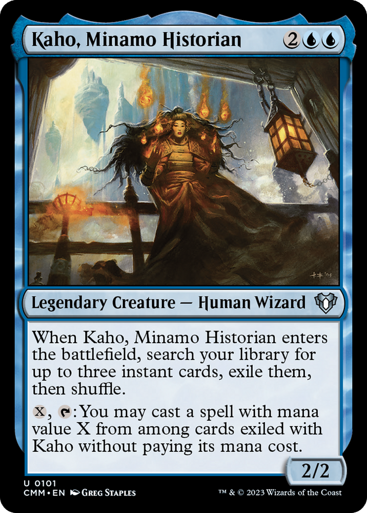 Kaho, Minamo Historian [Commander Masters] Magic: The Gathering