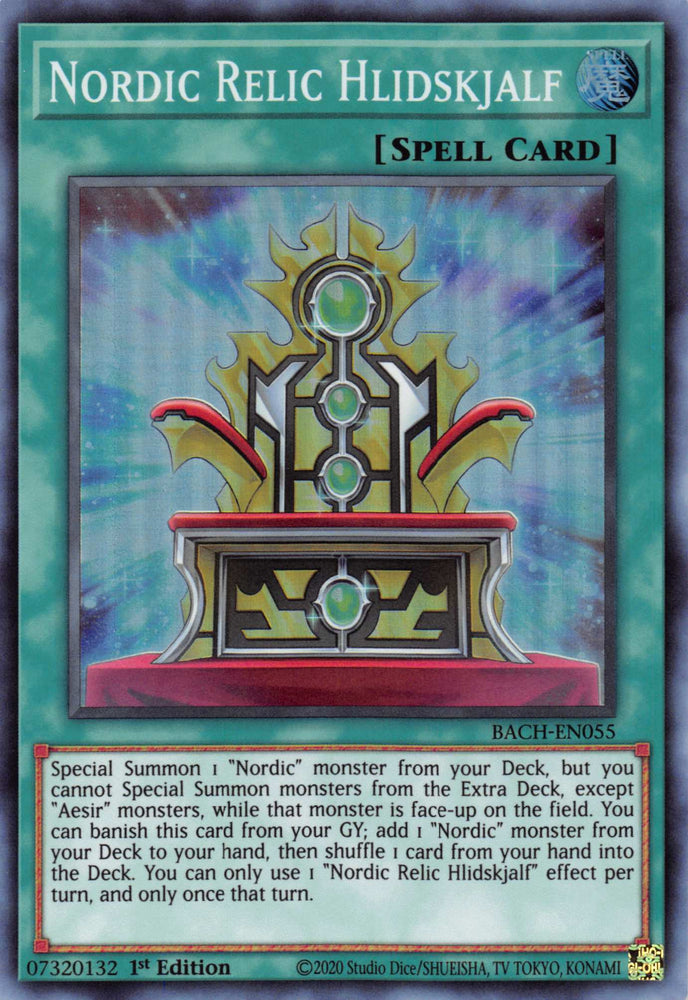 Nordic Relic Hlidskjalf [BACH-EN055] Super Rare - Yugioh Cards For Your TCG Needs!