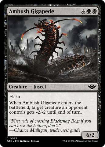 Ambush Gigapede [Outlaws of Thunder Junction] Magic: The Gathering