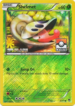 Shelmet (8/111) (League Promo 2nd Place) [XY: Furious Fists] Pokémon
