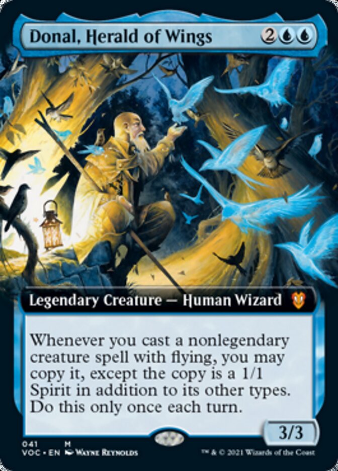 Donal, Herald of Wings (Extended Art) [Innistrad: Crimson Vow Commander] Magic: The Gathering