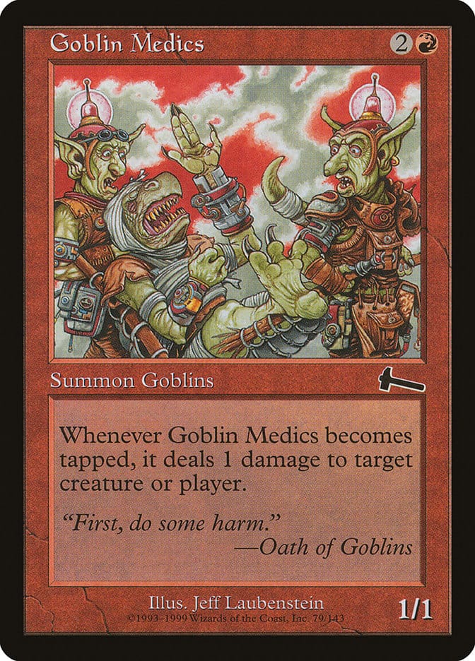 Goblin Medics [Urza's Legacy] Magic: The Gathering