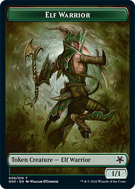Soldier // Elf Warrior Double-Sided Token [Game Night: Free-for-All Tokens] Magic: The Gathering