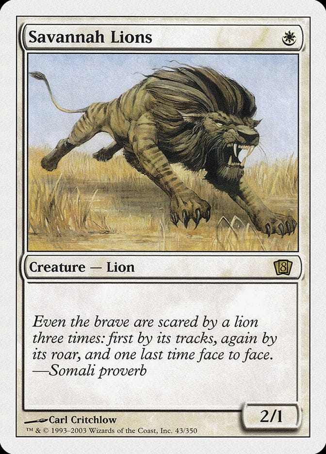 Savannah Lions [Eighth Edition] Magic: The Gathering