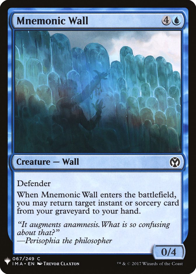 Mnemonic Wall [Mystery Booster] Magic: The Gathering