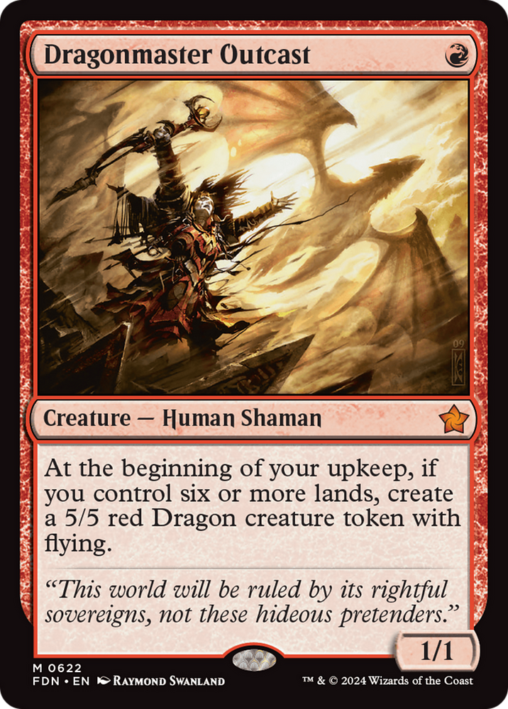 Dragonmaster Outcast [Foundations] Magic: The Gathering