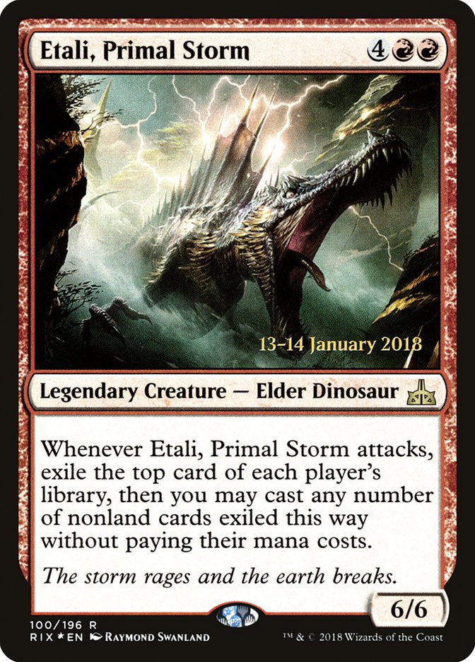 Etali, Primal Storm [Rivals of Ixalan Prerelease Promos] Magic: The Gathering