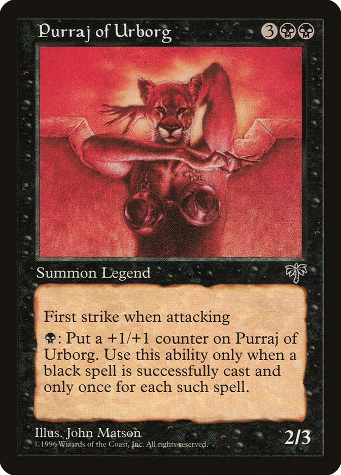 Purraj of Urborg [Mirage] Magic: The Gathering