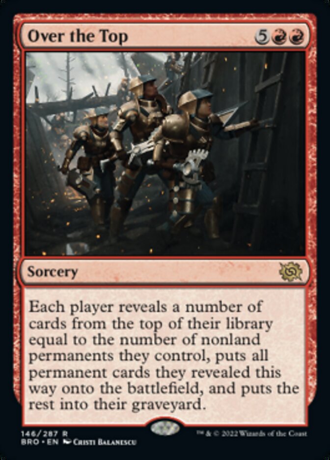 Over the Top [The Brothers' War] Magic: The Gathering