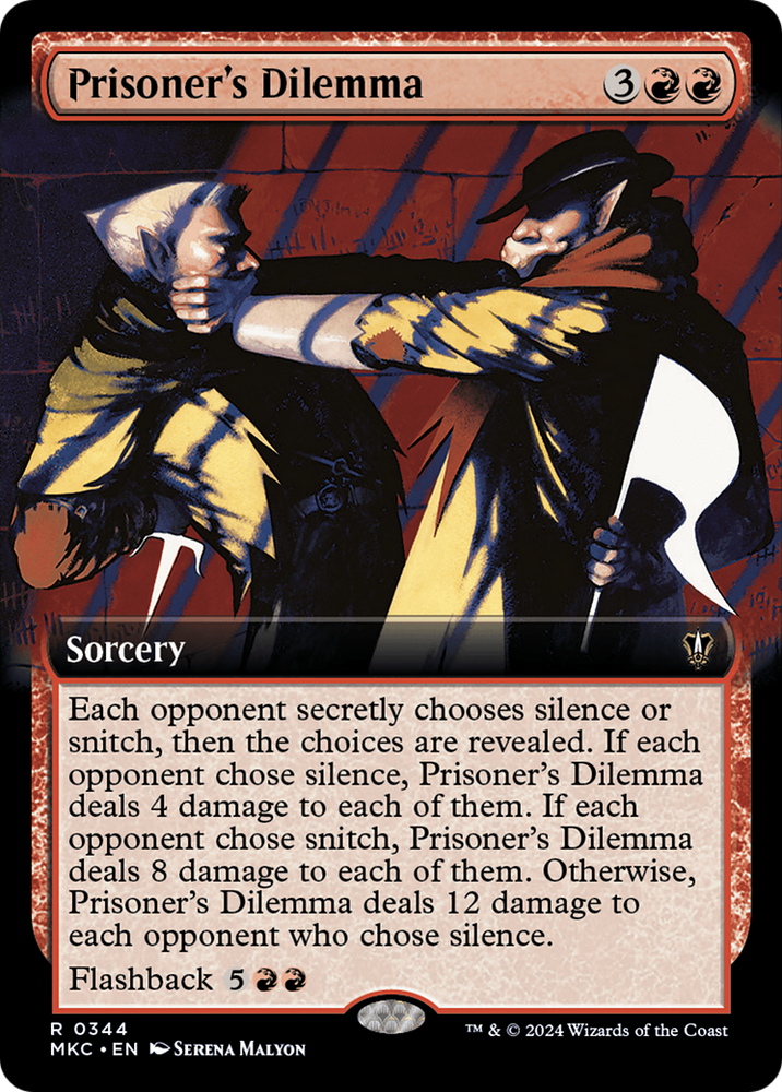 Prisoner's Dilemma (Extended Art) [Murders at Karlov Manor Commander] Magic: The Gathering