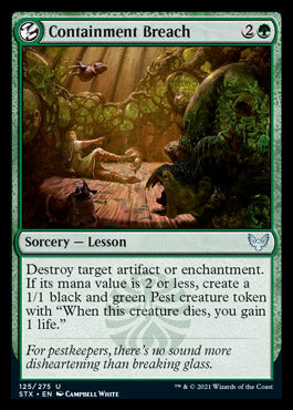 Containment Breach [Strixhaven: School of Mages] Magic: The Gathering