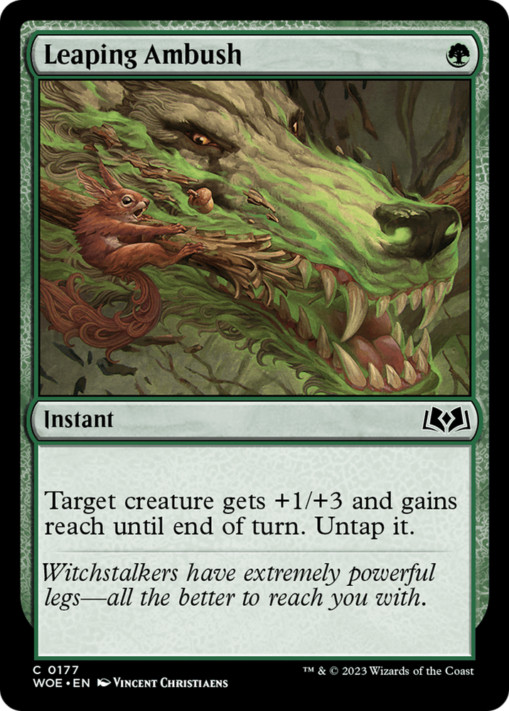 Leaping Ambush [Wilds of Eldraine] Magic: The Gathering