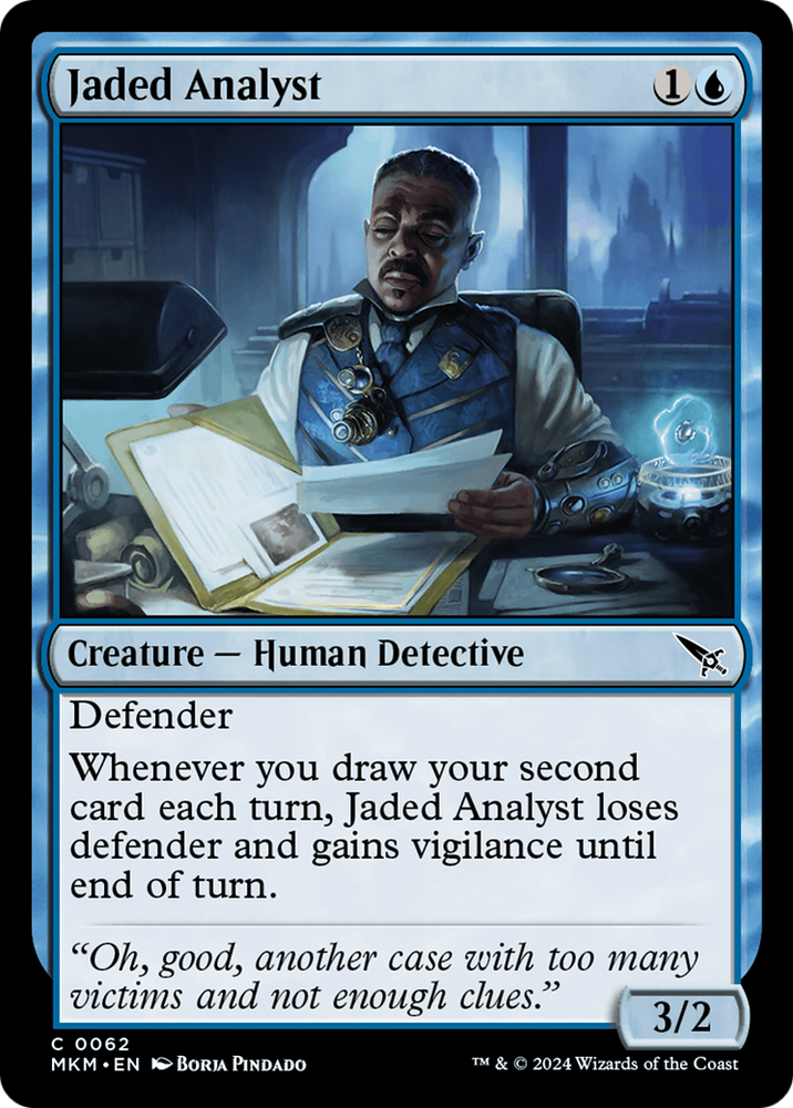 Jaded Analyst [Murders at Karlov Manor] Magic: The Gathering