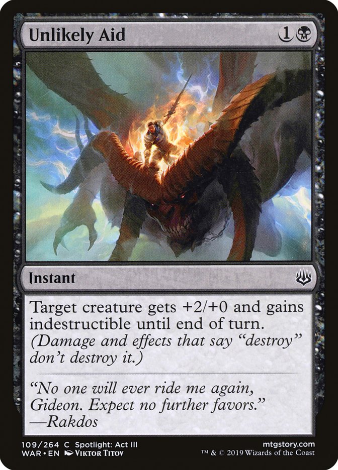 Unlikely Aid [War of the Spark] Magic: The Gathering