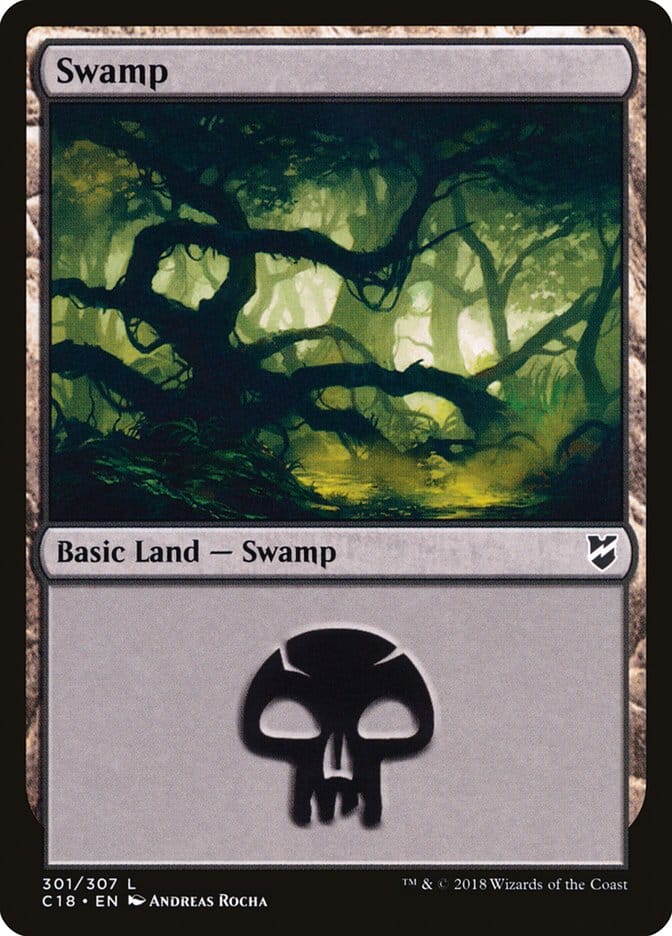 Swamp (301) [Commander 2018] Magic: The Gathering