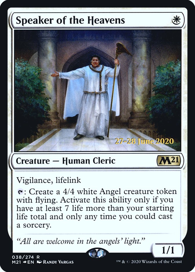 Speaker of the Heavens [Core Set 2021 Prerelease Promos] Magic: The Gathering
