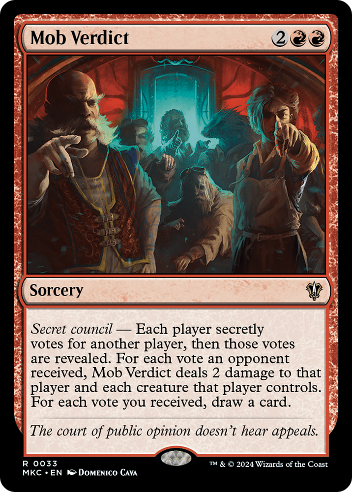 Mob Verdict [Murders at Karlov Manor Commander] Magic: The Gathering