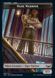 Treasure (014) // Ogre Warrior Double-Sided Token [Streets of New Capenna Tokens] Magic: The Gathering
