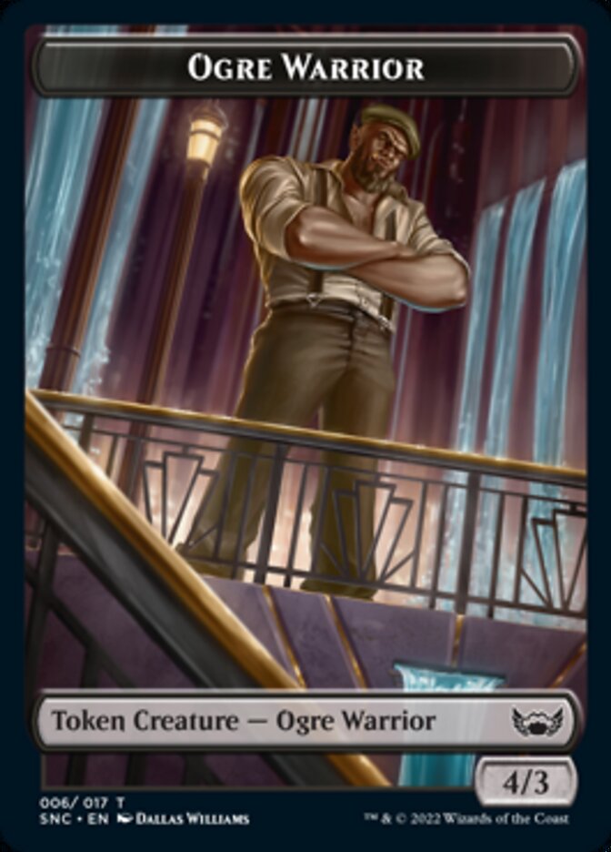 Ogre Warrior // Angel Double-Sided Token [Streets of New Capenna Tokens] Magic: The Gathering