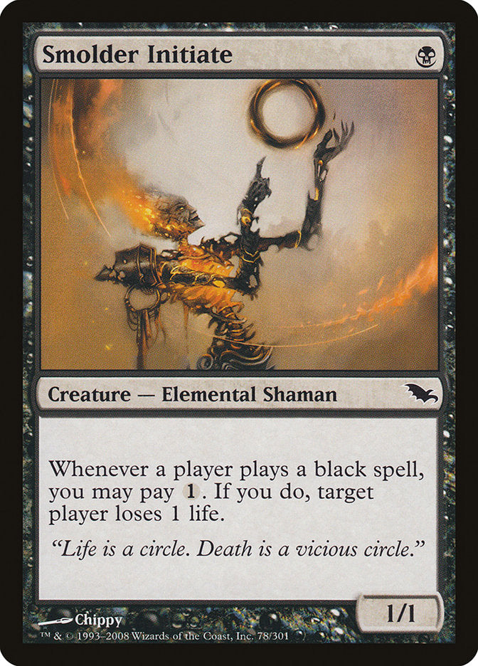 Smolder Initiate [Shadowmoor] Magic: The Gathering