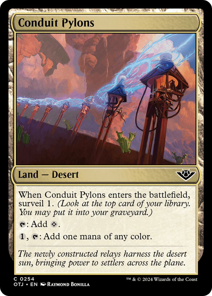 Conduit Pylons [Outlaws of Thunder Junction] Magic: The Gathering