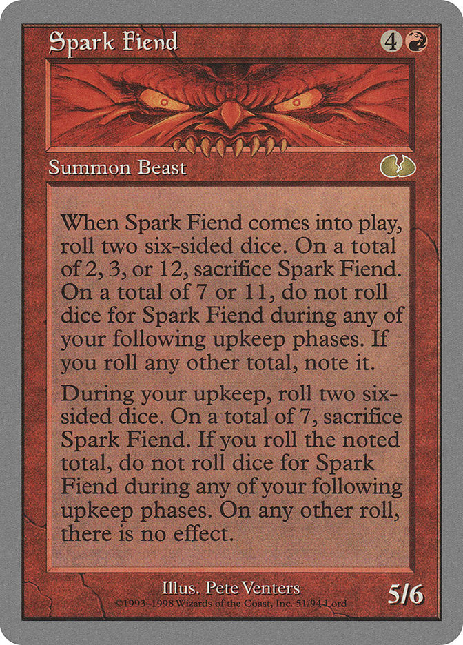 Spark Fiend [Unglued] Magic: The Gathering