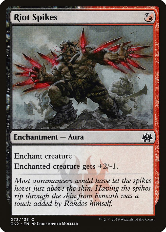 Riot Spikes [Ravnica Allegiance Guild Kit] Magic: The Gathering