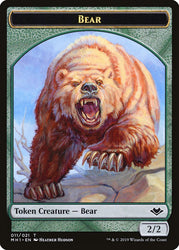 Illusion // Bear Double-Sided Token [Modern Horizons Tokens] Magic: The Gathering