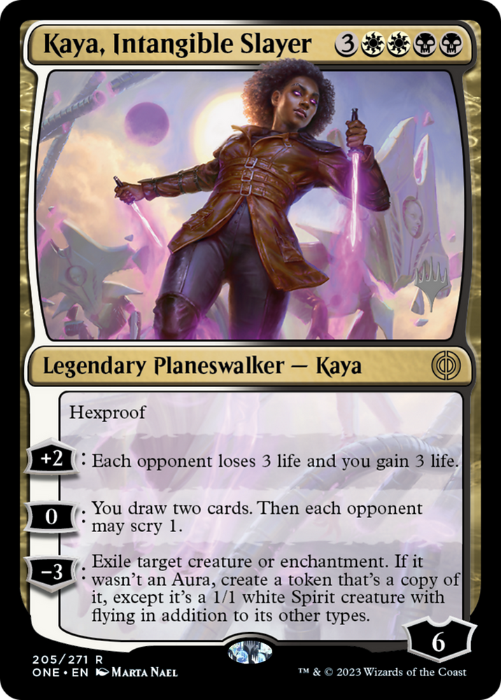 Kaya, Intangible Slayer (Promo Pack) [Phyrexia: All Will Be One Promos] Magic: The Gathering