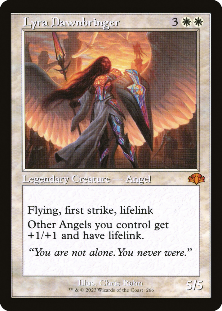 Lyra Dawnbringer (Retro) [Dominaria Remastered] Magic: The Gathering