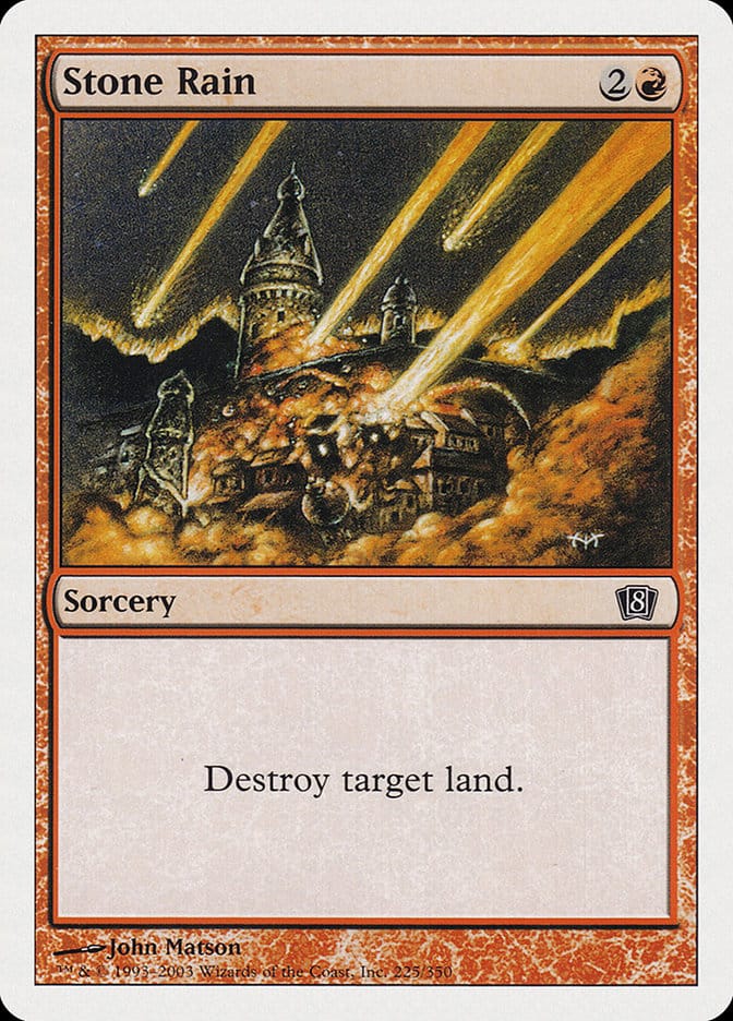 Stone Rain [Eighth Edition] Magic: The Gathering