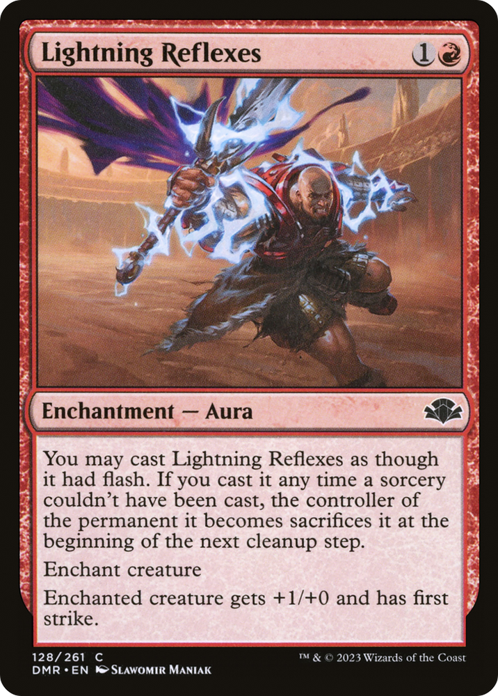 Lightning Reflexes [Dominaria Remastered] Magic: The Gathering