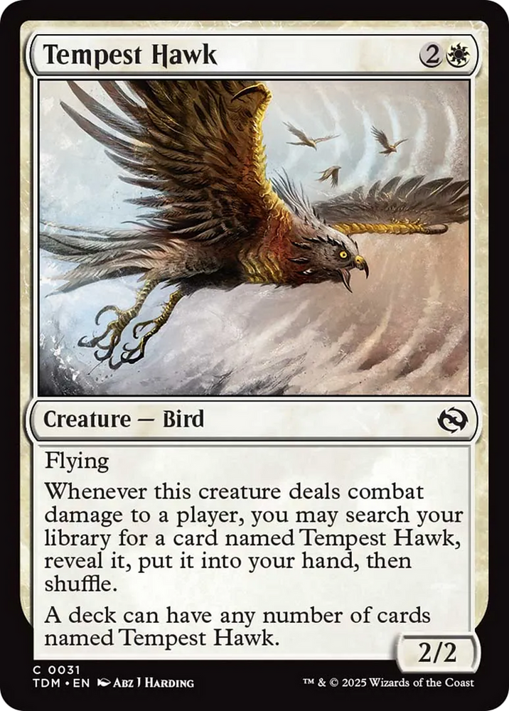 Tempest Hawk [Tarkir: Dragonstorm] Magic: The Gathering