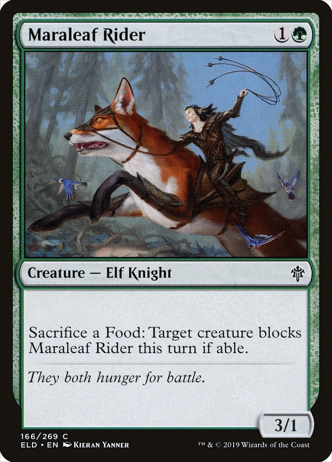 Maraleaf Rider [Throne of Eldraine] Magic: The Gathering